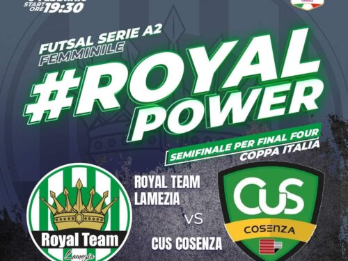 Coppa Italia Futsal Femminile A2: 𝐈𝐧 𝐬𝐞𝐦𝐢𝐟𝐢𝐧𝐚𝐥𝐞 𝐥𝐚 𝐑𝐨𝐲𝐚𝐥 𝐓𝐞𝐚𝐦 𝐋𝐚𝐦𝐞𝐳𝐢𝐚 𝐭𝐫𝐨𝐯𝐚 𝐢𝐥 𝐂𝐮𝐬 𝐂𝐨𝐬𝐞𝐧𝐳𝐚